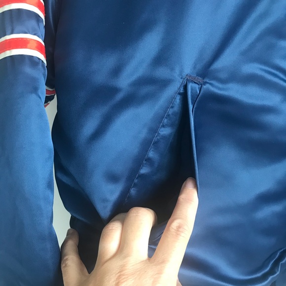 90s VTG STARTER CHICAGO BEARS Jacket Satin Snap M - Picture 9 of 13